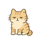 画面で遊んでいる猫（個別スタンプ：14）