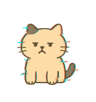 画面で遊んでいる猫（個別スタンプ：15）