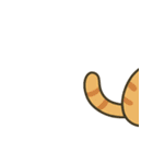 画面で遊んでいる猫（個別スタンプ：25）