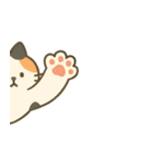 画面で遊んでいる猫（個別スタンプ：29）