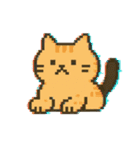 画面で遊んでいる猫（個別スタンプ：37）