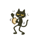 けだる黒猫の無言＋ワンポイント シュール（個別スタンプ：20）