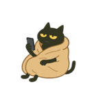けだる黒猫の無言＋ワンポイント シュール（個別スタンプ：23）