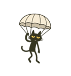 けだる黒猫の無言＋ワンポイント シュール（個別スタンプ：27）