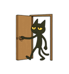 けだる黒猫の無言＋ワンポイント シュール（個別スタンプ：30）