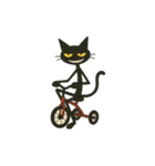 けだる黒猫の無言＋ワンポイント シュール（個別スタンプ：31）