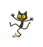 けだる黒猫の無言＋ワンポイント シュール（個別スタンプ：39）