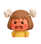 【3D】ずっと使える感情編★ぶちゃこの日常（個別スタンプ：32）