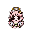 かわいい天使ちゃんのスタンプ（個別スタンプ：4）