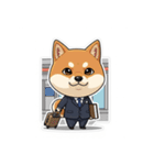 ビジネス柴犬シュウイチ第4弾スタンプ（個別スタンプ：18）