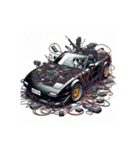 伝説のオープンカー（個別スタンプ：1）