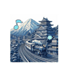江戸機関城『将軍鉄道』発進‼️（個別スタンプ：9）