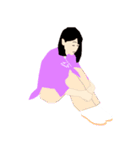 太極拳服の女子（日常スタンプ）（個別スタンプ：22）