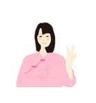 太極拳服の女子（日常スタンプ）（個別スタンプ：30）