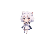 白衣女子のゆるっとスタンプ（個別スタンプ：31）