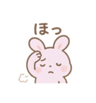 ふんわりパステル＊もふうさぎ（個別スタンプ：3）
