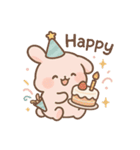 ふんわりパステル＊もふうさぎ（個別スタンプ：27）