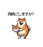 食べるの大好き太っちょ柴犬 グルメ（個別スタンプ：13）
