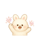 ふわふわうさぎ韓国語（個別スタンプ：12）