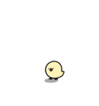 一匹狼のヒヨコ（個別スタンプ：1）