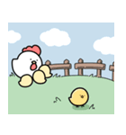 一匹狼のヒヨコ（個別スタンプ：4）