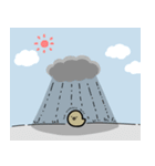 一匹狼のヒヨコ（個別スタンプ：5）