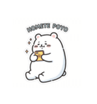 くまのぽよべあ ふわもこスタンプ（個別スタンプ：36）