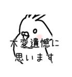 政治家オカメインコ（個別スタンプ：8）