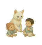 白猫ポルチェの生活（個別スタンプ：7）