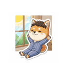 おうちでまったり柴犬シュウイチ（個別スタンプ：1）