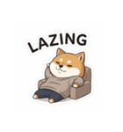 おうちでまったり柴犬シュウイチ（個別スタンプ：3）