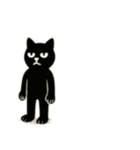 シュールすぎるクロネコ（個別スタンプ：3）