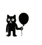 シュールすぎるクロネコ（個別スタンプ：6）