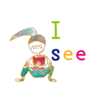 【英語】そばかすこちゃん♡ヨガライフ（個別スタンプ：38）