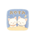 白猫姉妹とミニチュアダックス(日常会話)（個別スタンプ：11）