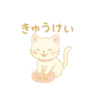 白猫姉妹とミニチュアダックス(日常会話)（個別スタンプ：21）