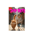 猫とおさんぽ（個別スタンプ：21）