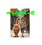 猫とおさんぽ（個別スタンプ：23）