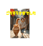 猫とおさんぽ（個別スタンプ：24）