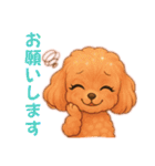 トイプードル、豆柴スタンプ（個別スタンプ：12）