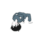 黒髪男子yuの日常（個別スタンプ：1）