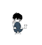 黒髪男子yuの日常（個別スタンプ：2）