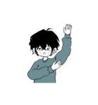 黒髪男子yuの日常（個別スタンプ：4）