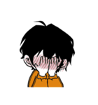黒髪男子yuの日常（個別スタンプ：12）