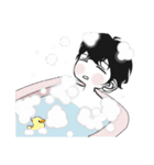 黒髪男子yuの日常（個別スタンプ：15）