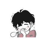 黒髪男子yuの日常（個別スタンプ：16）