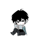 黒髪男子yuの日常（個別スタンプ：18）