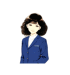 昭和レトロOLスタンプ【レトロアニメ調】1（個別スタンプ：18）