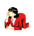 昭和レトロOLスタンプ【レトロアニメ調】2（個別スタンプ：32）