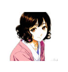 昭和レトロOLスタンプ【レトロアニメ調】3（個別スタンプ：10）